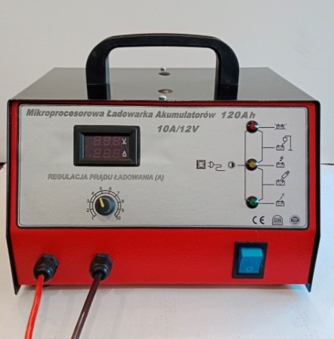 MIKROPROCESOROWA ЗАРЯДНИЙ ПРИСТРІЙ AKUMULATOROW KWASOWYCH 12 V, 10 A 3120 