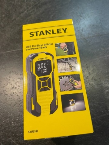 STANLEY КОМПРЕССОР AKUMULATOROWY 12V 10BAR POWERBANK USB-C ФОНАРИК SXIF0101 