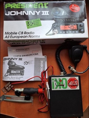 CB RADIO PRESIDENT JOHNNY 3  POSIBILIDAD DE ANTENA  