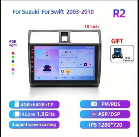 РАДІО SUZUKI SWIFT 2003-2010 Z КАМЕРА ЗАДНЬОГО ХОДУ 4GB RAM / 64 GB ROM 