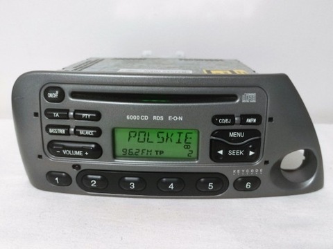 Radio Ford KA MK1 - Ford 6000 CD RDS EON