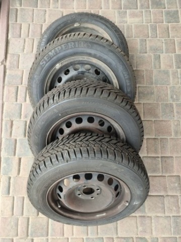 ДИСКИ СТАЛЬ 5 1/2 J X 14H2 ET35 Z ШИНАМИ ЗИМОВИМИ 165/70R14 
