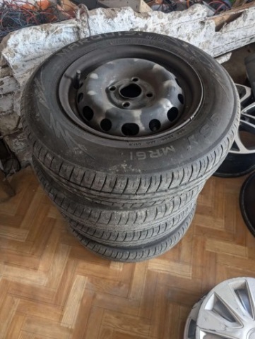 ДИСКИ R13 155/80 Z ШИНАМИ LETNIMI - Б/У 2 SEZONY 