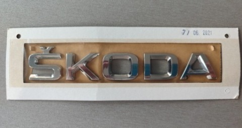 НОВИЙ ЗНАЧОК ЕМБЛЕМА ЗАДНЯ КРИШКА БАГАЖНИКА SKODA ОРИГІНАЛЬНИЙ 5JA853687 