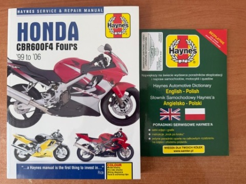 HONDA CBR600F4 (1999-2006) ІНСТРУКЦІЯ РЕМОНТА I SERWISOW HAYNES + МОТОРЧИК 