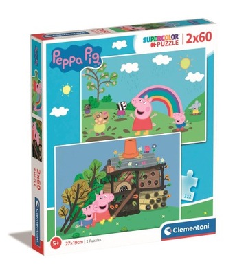 Puzzle Clementoni Puzzle 2x60 Peppa Pig ŚWINKA PEPPA