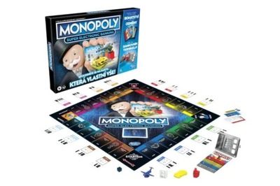 ORYGINALNA GRA MONOPOLY SUPER BANKING HASBRO POLSKA WERSJA JĘZYKOWA