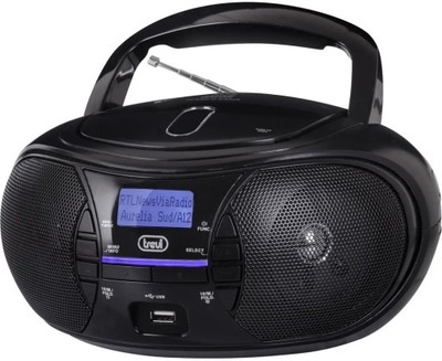 Boombox ODTWARZACZ CD Trevi CMP581 DAB radio CD USB black OUTLET
