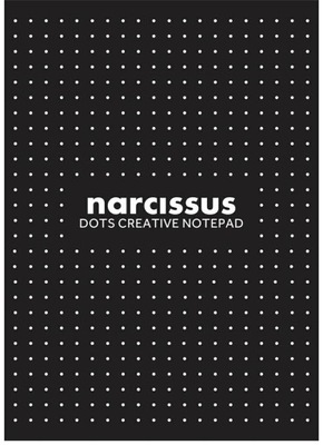 Blok A4 60 kartek, Narcisuss kropki, czarny