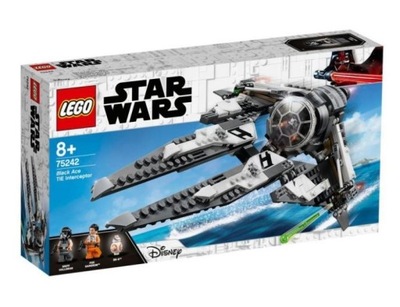 LEGO Star Wars 75242 TIE Interceptor Czarny As BB8