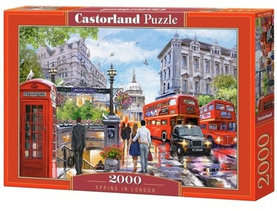 Puzzle 2000 elementów. Wiosna w Londynie