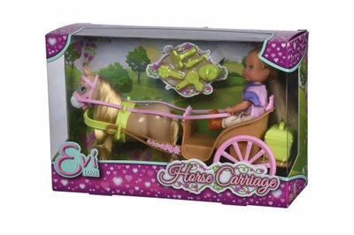 Lalka Simba Evi w bryczce