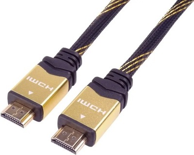 Kabel PremiumCord HDMI - HDMI 2m złoty