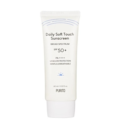 PURITO Daily Soft Touch Sunscreen SPF50+ PA++++ krem przeciwsłoneczny z P1