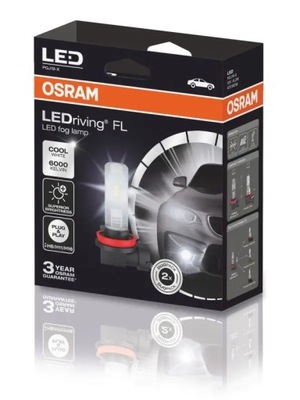 OSRAM LUZ DIODO LUMINOSO LED H8/H11/H16 12V 8.2W LEDRIVING 2 PIEZAS  