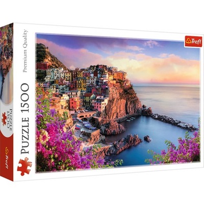 Puzzle 1500 elementów. Widok na miasteczko Manarola