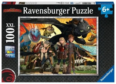 Puzzle Ravensburger 100 elementów Puzzle Dragons Przyjaciele 100 10918