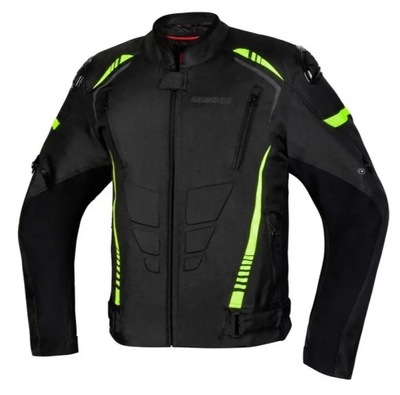 Kurtka Tekstylna Ozone Pulse Black/Flo Yellow XL