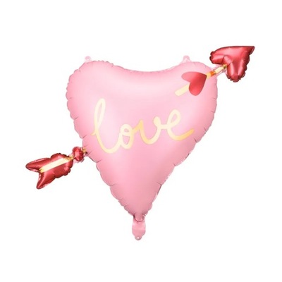 Balon Serce czerwone Walentynki Love