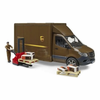 Samochód dostawczy UPS Bruder Mercedes-Benz 02678
