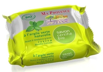 Ma Provence Bio Świeża mięta prawdziwe mydło toaletowe Marsylia 75 g