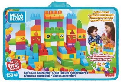 KLOCKI MEGA BLOKS FIRST BUILDERS 150 el + Torba