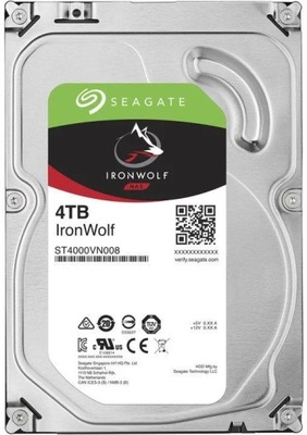 Dysk HDD Seagate IronWolf ST4000VN006 4TB 3.5" 256 MB SATA 3 III NAS 7200