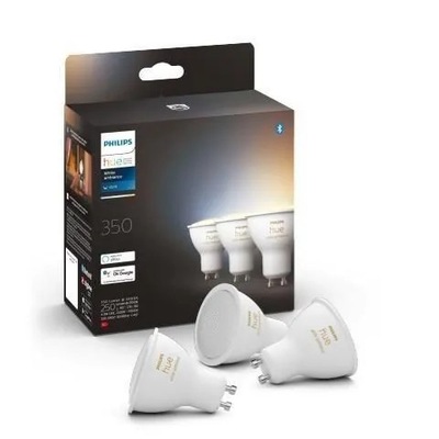 Żarówki inteligentne Philips GU10 White Ambiance 4,3 W 3 szt