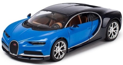 Model kompozytowy Bugatti Chiron niebiesko-czarny