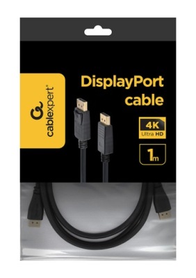 Kabel Przewód DisplayPort - DisplayPort 1m Gembird CC-DP-1M czarny 1 m 4K