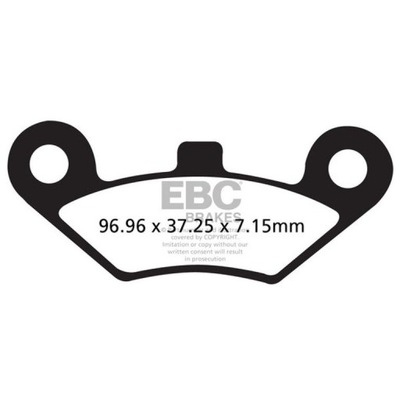 EBC EBCFA453R КОЛОДКИ HAM. MOTO. EXPLORER ATLAS 500/4X4 (08-09)