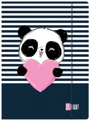 TECZKA A4 GUM.LOVE PANDA 300G STRIGHT MAJEWSKI