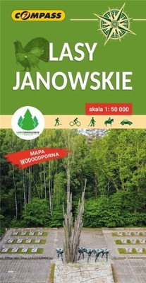 LASY JANOWSKIE mapa turystyczna 1:50 000 COMPASS