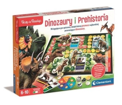 Clementoni Gra edukacyjna Dinozaury i Prehistoria 50804