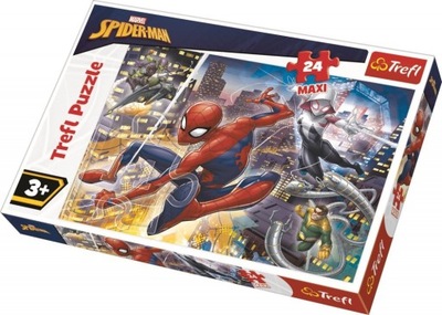 Puzzle maxi 24 elementy. Nieustraszony Spider-Man