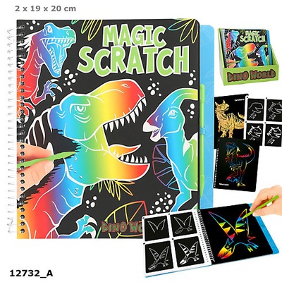 TOP MODEL 12732 ZESTAW KREATYWNY MAGIC SCRATCH DINO