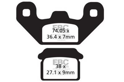 HAM.KLOCKI/MOTOCYKL/ STOMP-MINI MOTO ZAPATAS DE FRENADO EBC EBC () FA480  