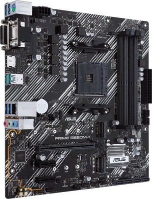 Asus PRIME B550M-K Memory slots 4, Processor family AMD, Micro ATX, DDR4, P