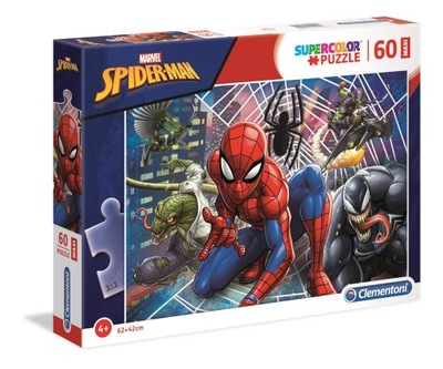 Puzzle maxi 60 elementów. Supercolor. Spider-Man