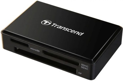 TRANSCEND TS-RDF8K2 Czytnik kart SD SDXC micro CF USB 3.1 Gen 1 czarny