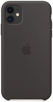 Silikonowe Etui Apple iPhone 11 MWVU2ZM/A Czarne Silikonowe Plecki Case