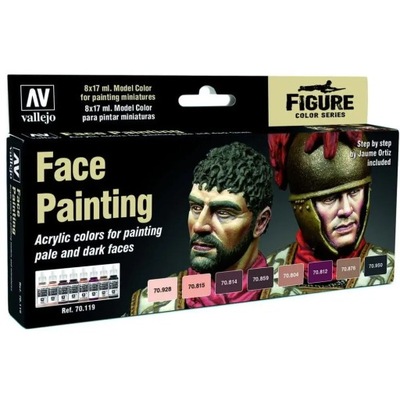 Vallejo 70119 - Zestaw 8 farb - Face Painting Set