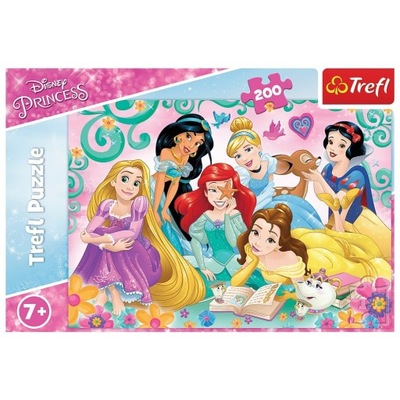 Puzzle 200 elementów. Radosny świat księżniczek. Disney Princess