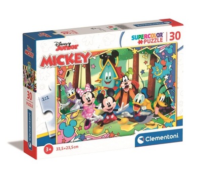 Puzzle 30 elementów. Super Kolor. Mickey