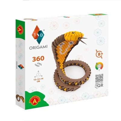Origami 3D Kobra 360 elementów Zestaw Kreatywny Alexander