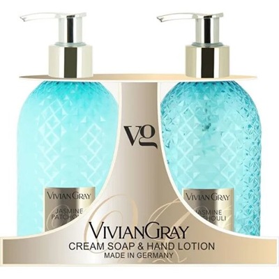 Vivian Gray Jazmín a Patchouli luxusné tekuté mydlo s dávkovačom 300 ml + l