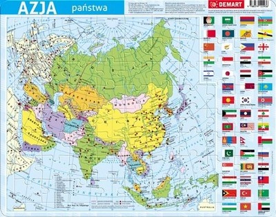 Puzzle ramkowe - Azja polityczna DEMART