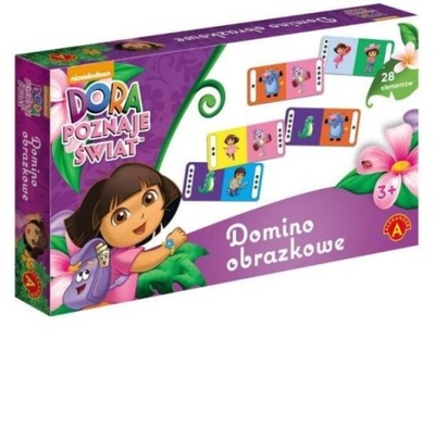 DORA POZNAJE ŚWIAT DOMINO OBRAZKOWE ALEXANDER