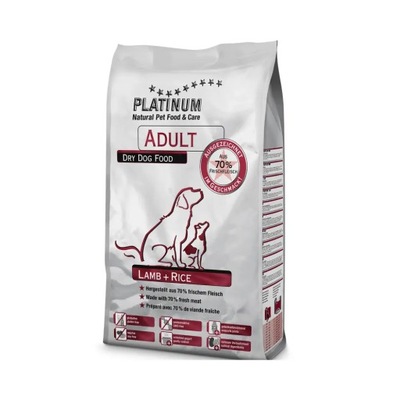 PLATINUM Adult Lamb Rice - półwilgotna karma dla psa - 5 kg
