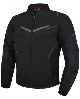 CHAQUETA MOTOCICLETA REBELHORN FLUX R. XXL NEGRA UZYWANA  